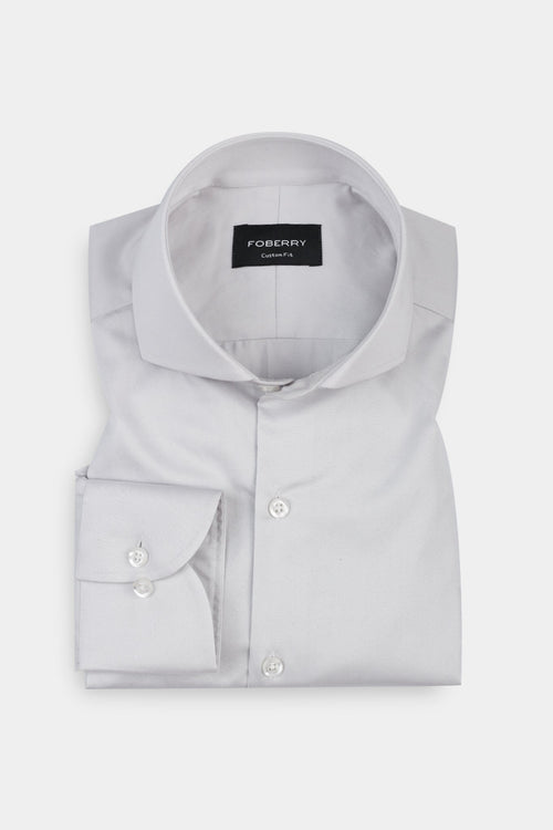 Ash Grey Egyptian Poplin Shirt