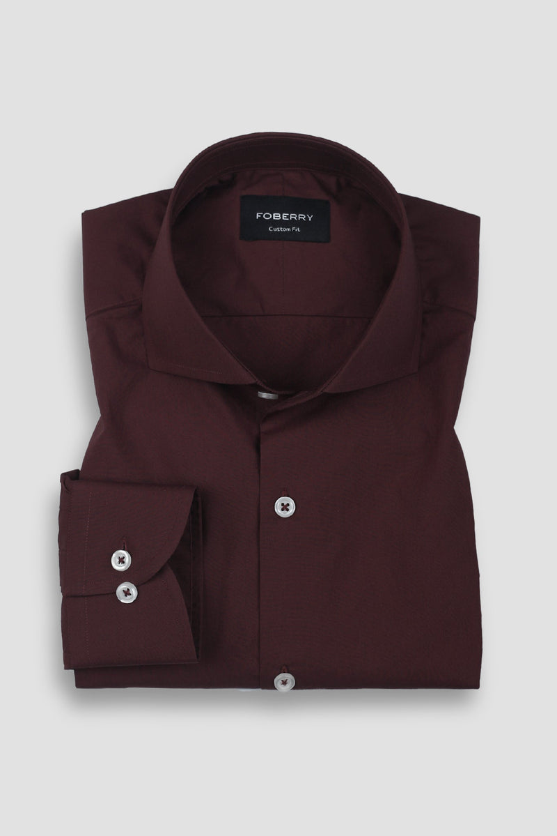 Soft Plum Poplin Shirt