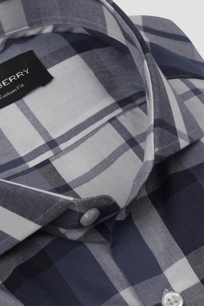 Blue White Madras Shirt