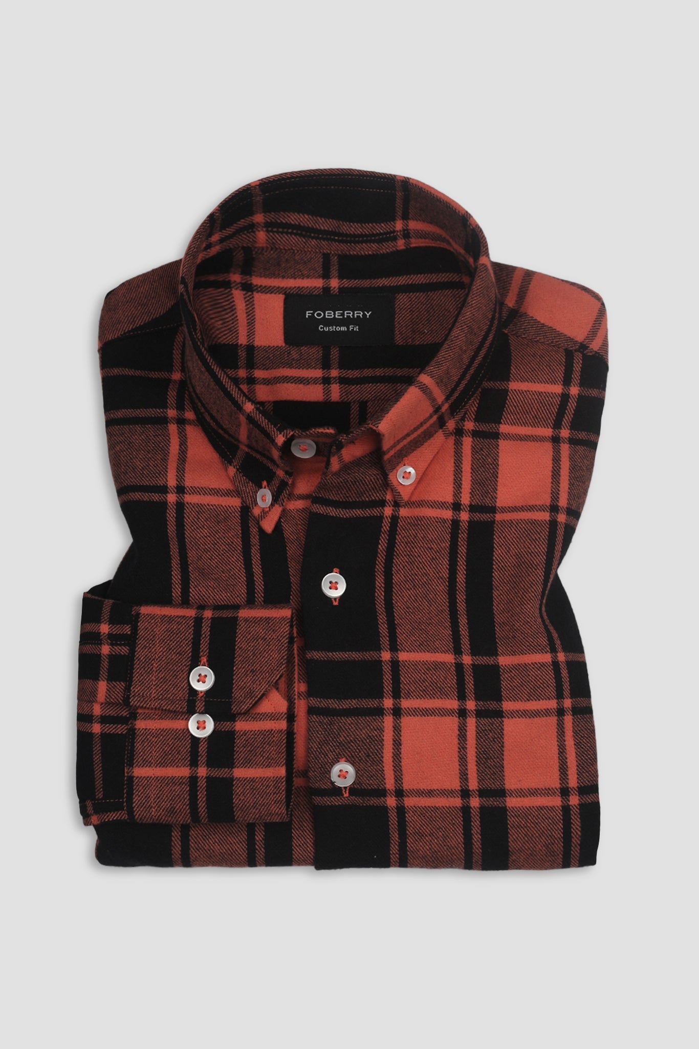 Peach Stowe Flannel Shirt - Foberry USA