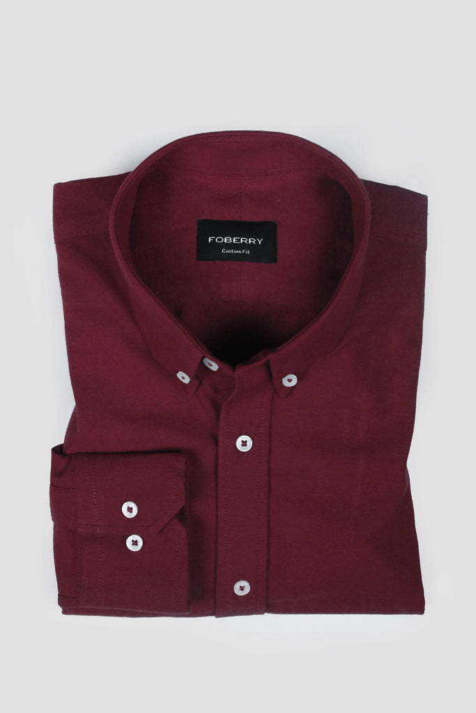 Maroon Oxford Shirt Foberry