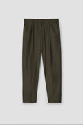 Olive Brown Tropical Wool Blended Dress Pant