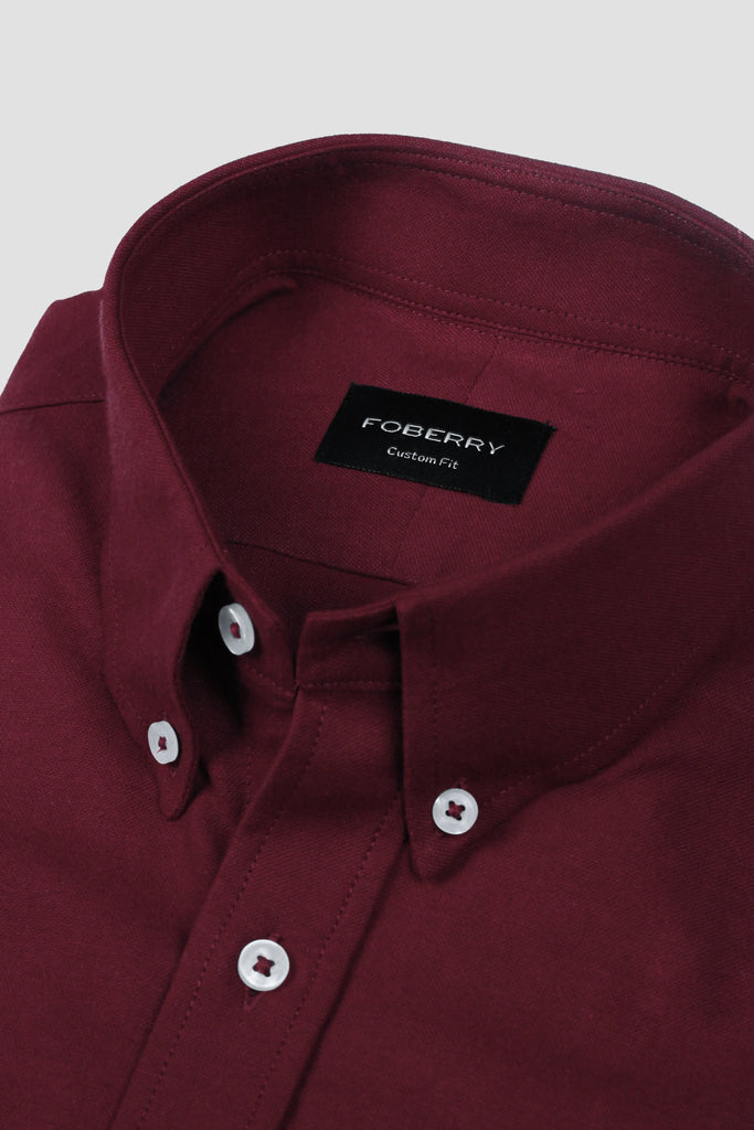 Maroon Oxford Shirt Foberry
