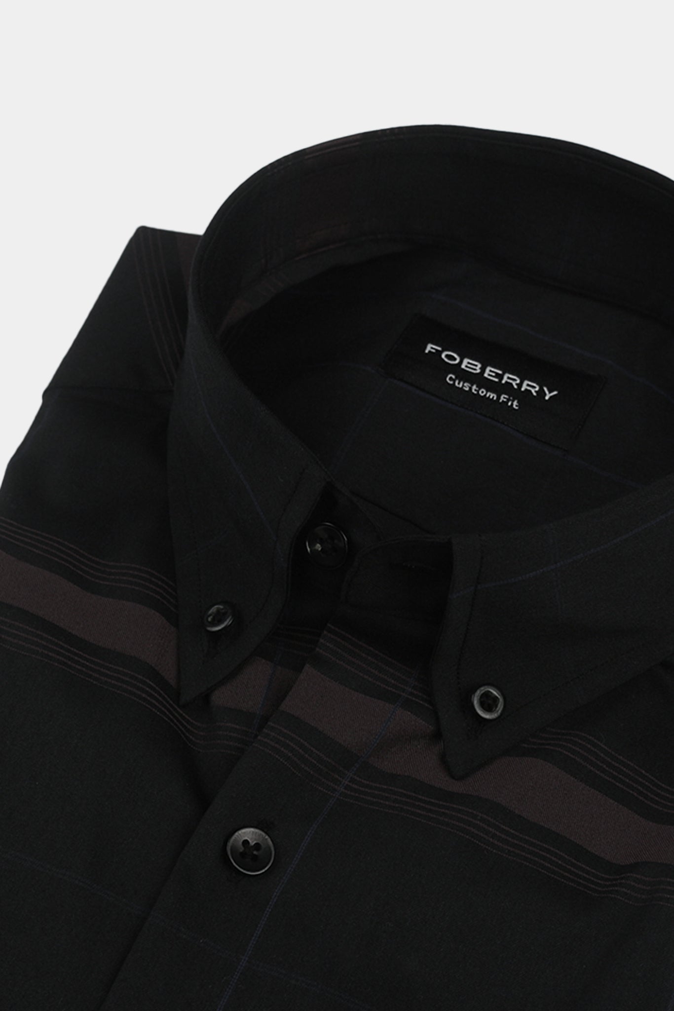 Multi Pencil Horizontal Striped On Blue Shirt