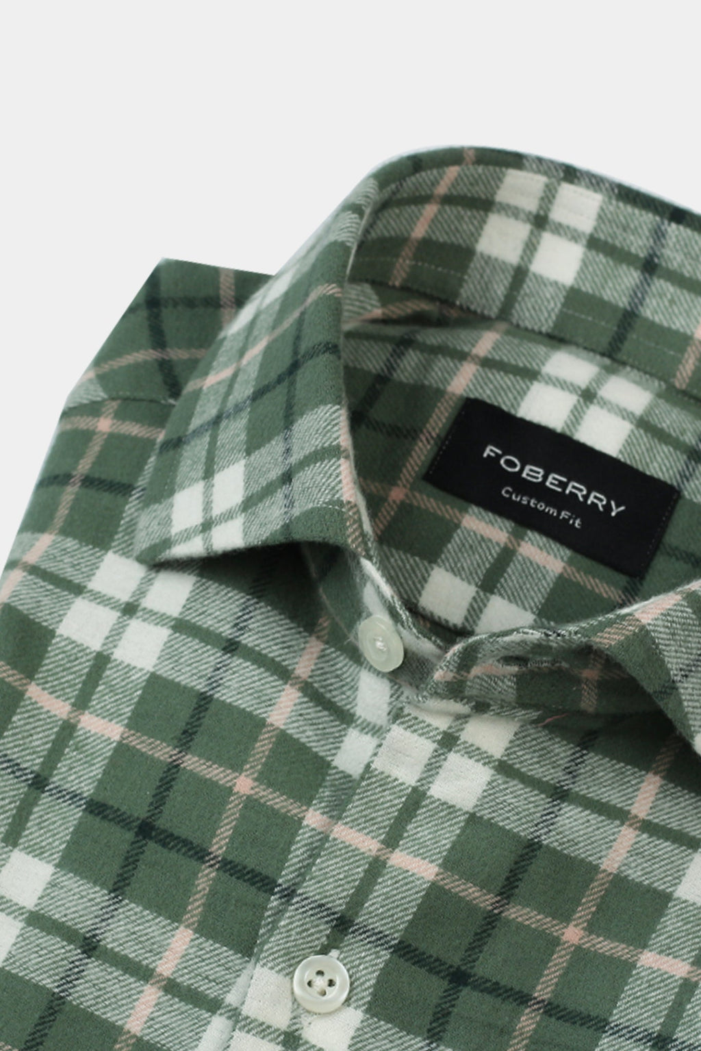 Pine Green Plaid Winter Flannel Shirt