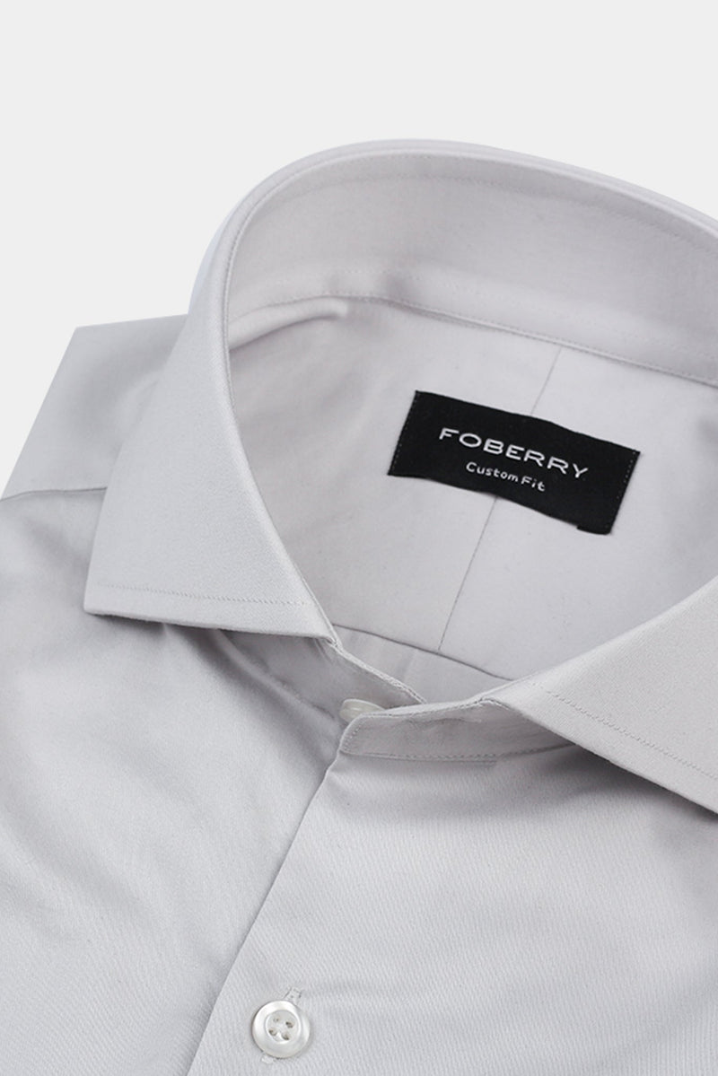 Ash Grey Egyptian Poplin Shirt