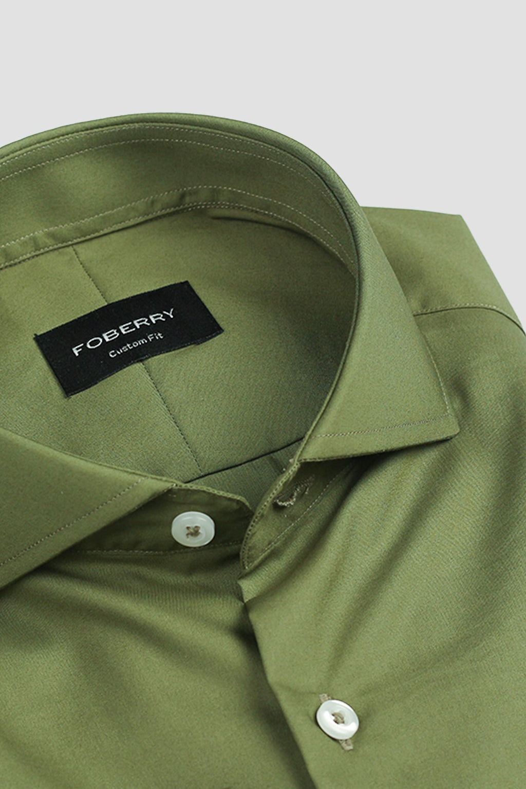 Olive Green Egyptian Poplin Shirt