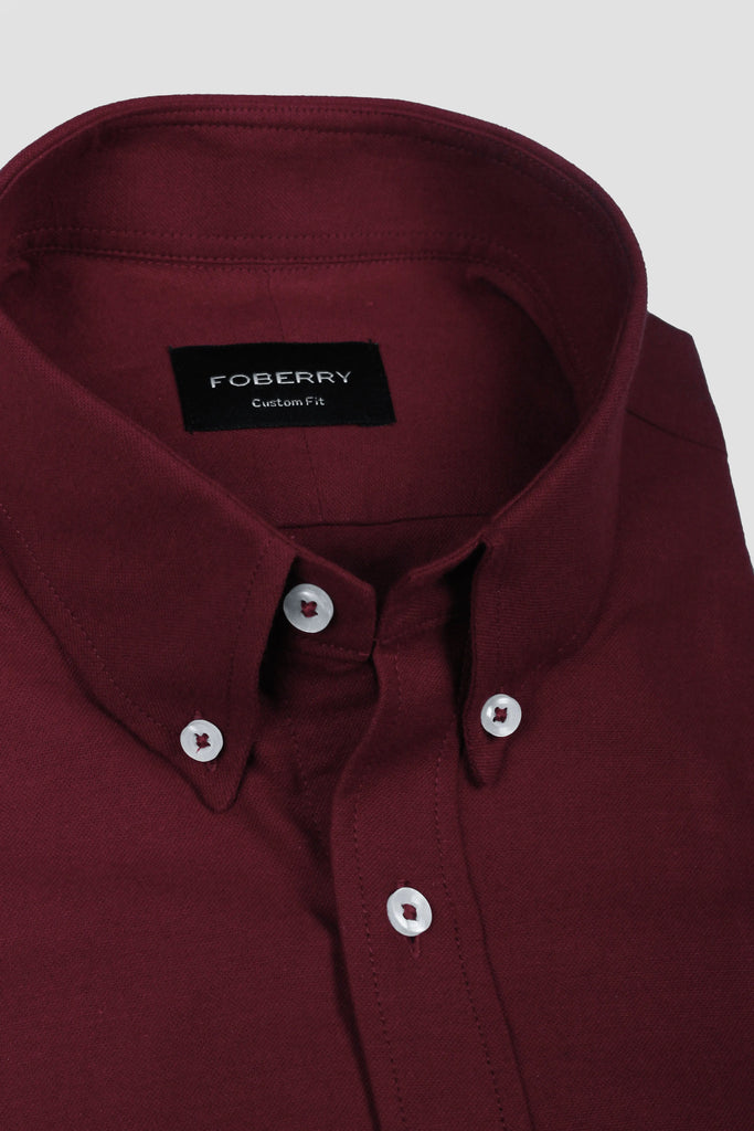 Maroon Oxford Shirt Foberry