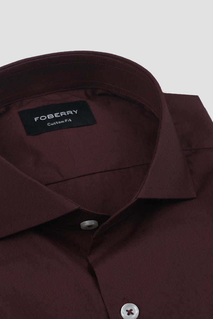 Soft Plum Poplin Shirt