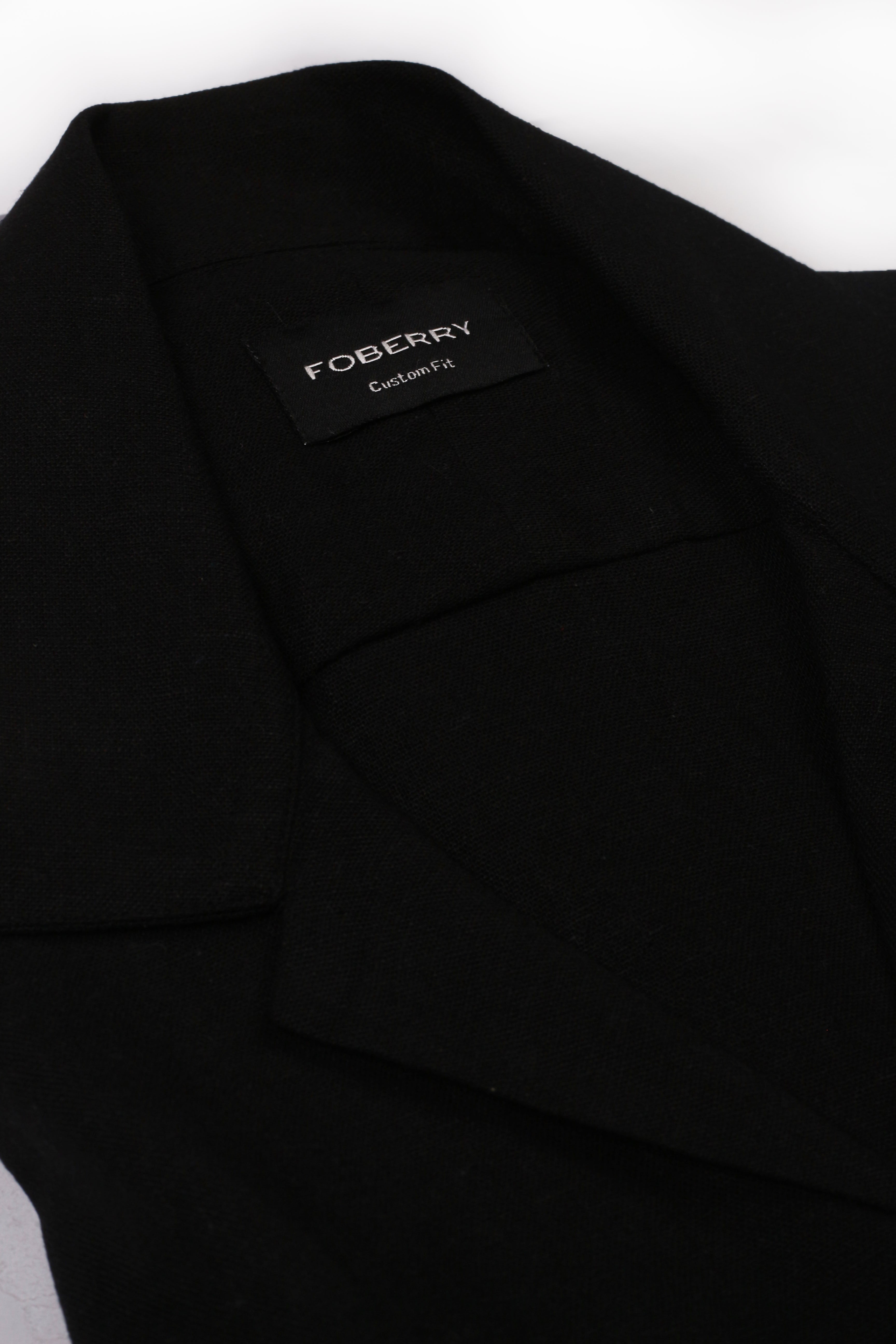 Black  Linen - Safari Shirt - Foberry USA
