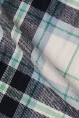 Blue Green Plaid Winter Flannel - Foberry USA
