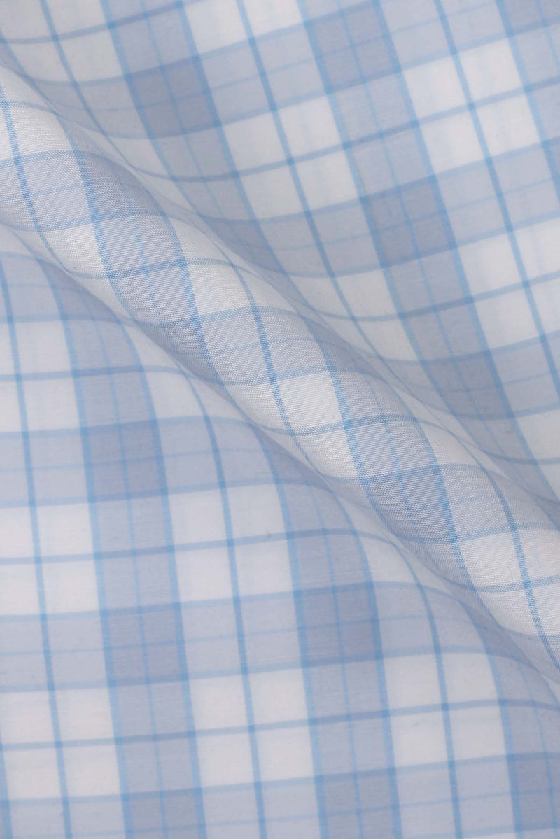 Sky Blue Tattersall Check Shirt