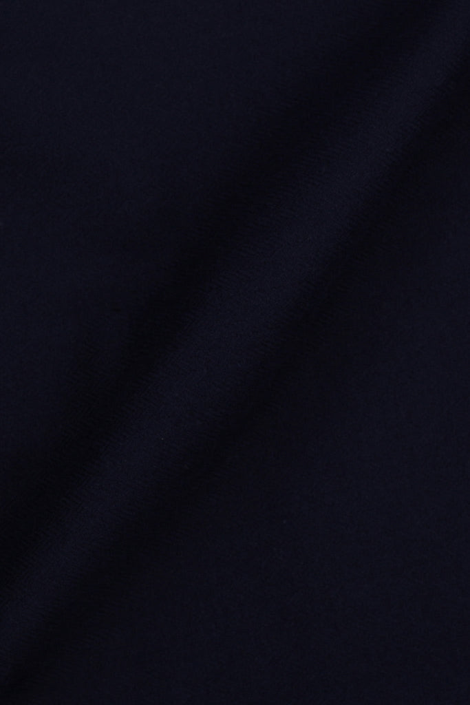 Navy Blue Herringbone Winter Flannel Shirt