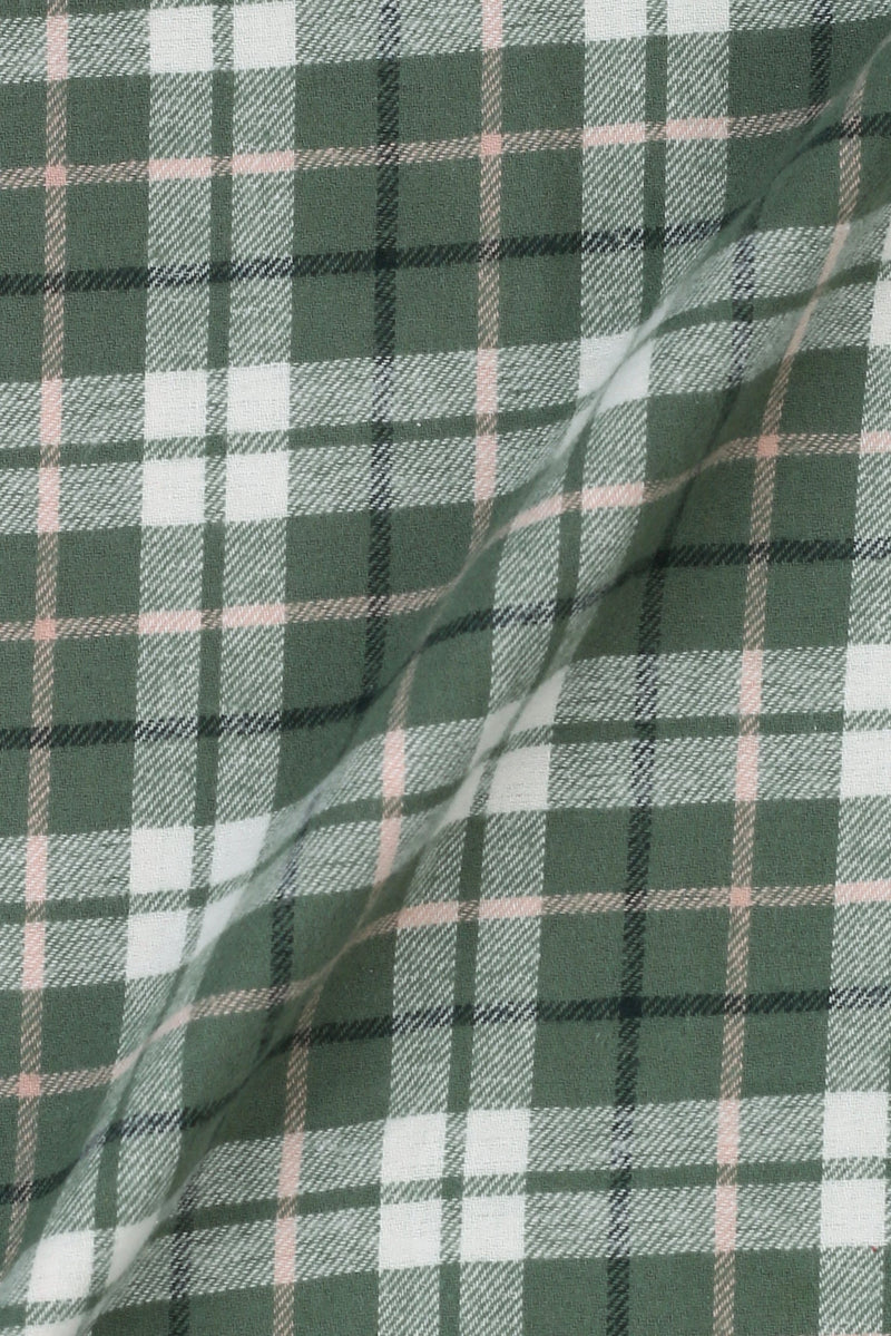 Pine Green Plaid Winter Flannel