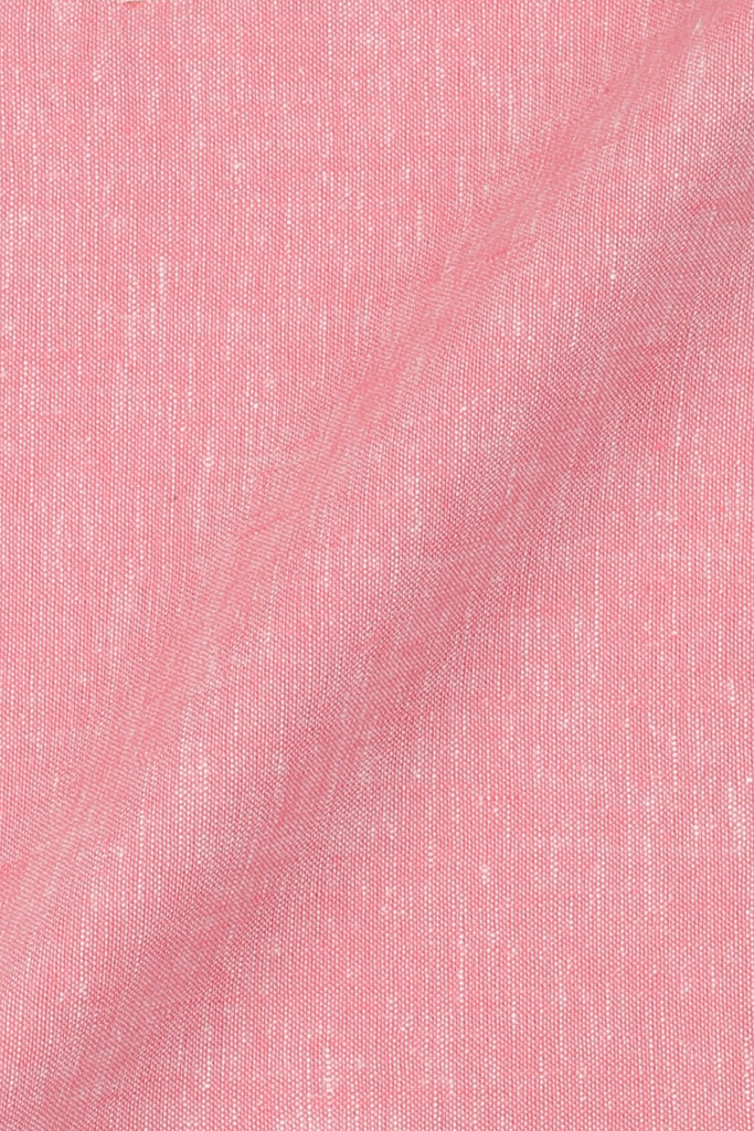 Salmon Pink Irish Linen Shirt