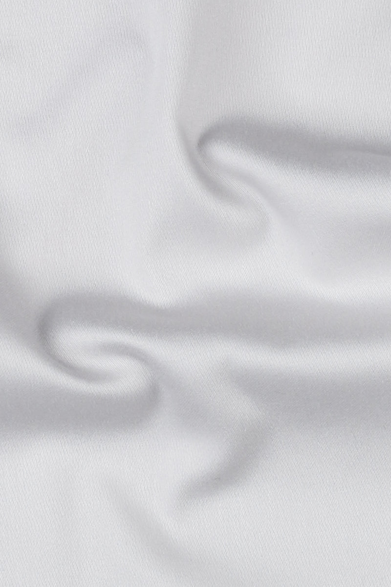 Ash Grey Egyptian Poplin Pin Collar Shirt