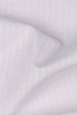 Lilac White Structured Stripes Linen