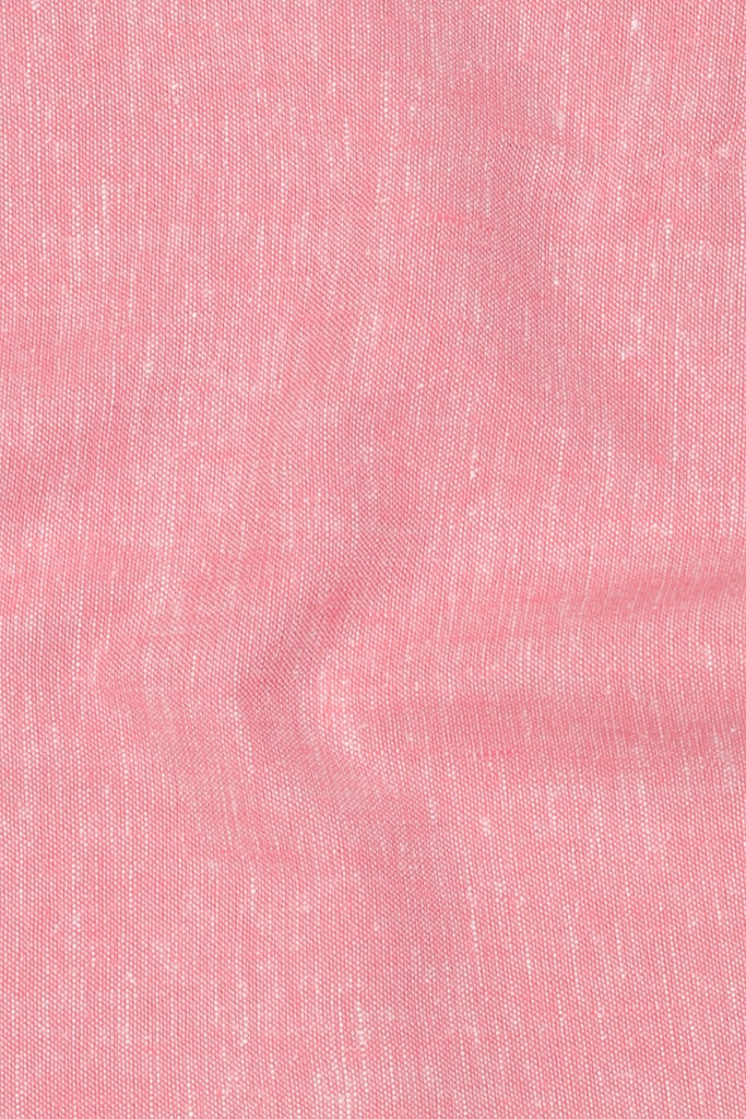 Salmon Pink Irish Linen Shirt