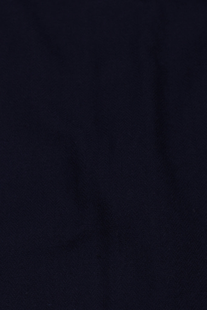 Navy Blue Herringbone Winter Flannel Shirt