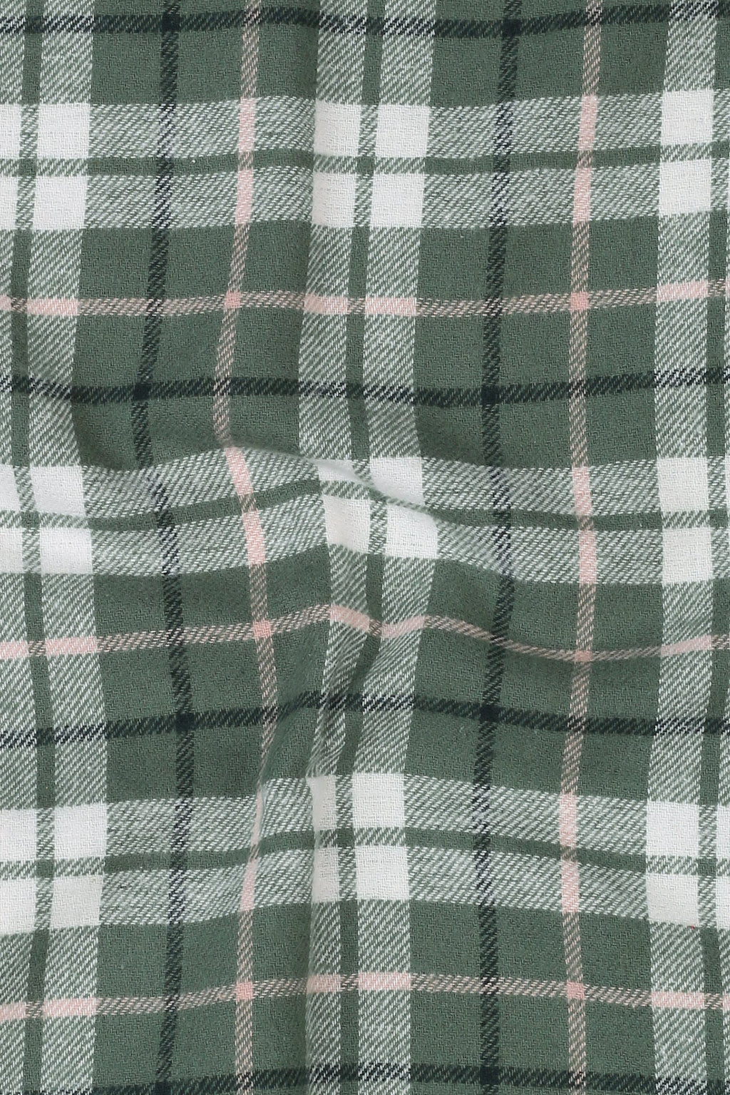 Pine Green Plaid Winter Flannel Shirt