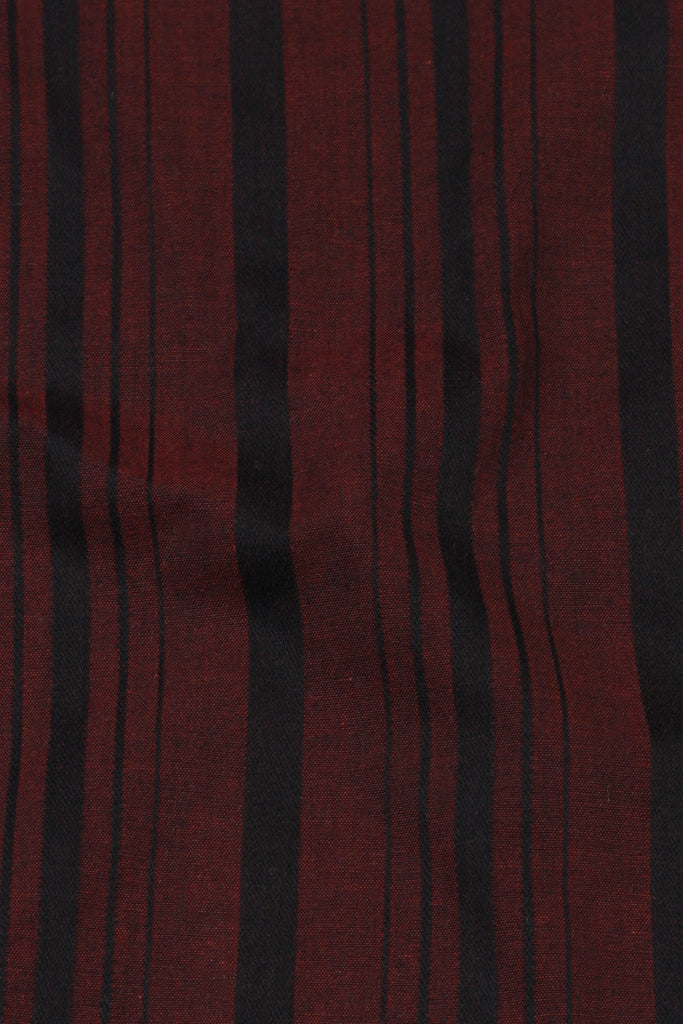 Crisp Maroon Balanced Stripes