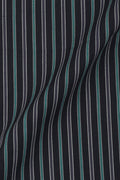 Teal Green and Grey Striped