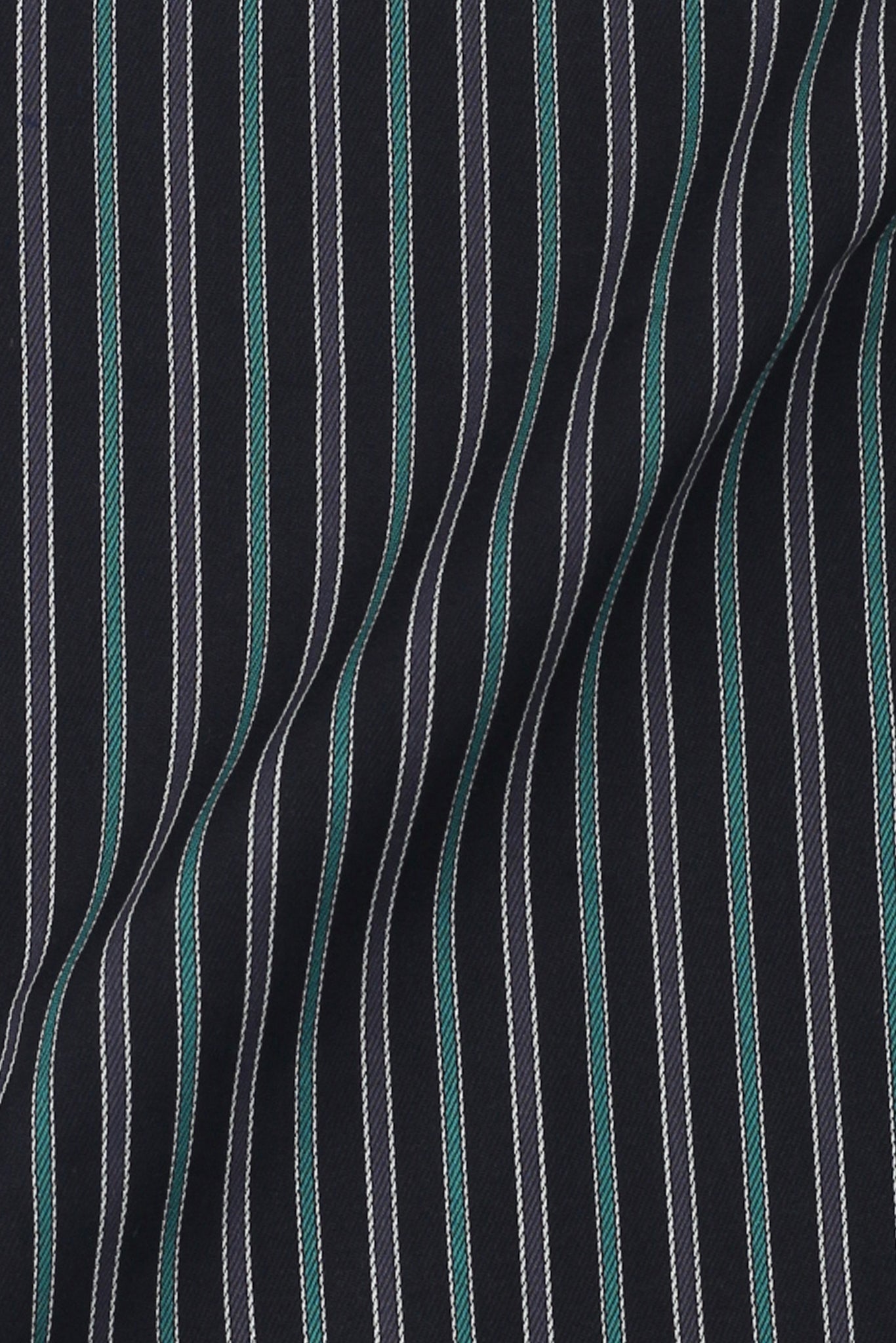 Teal Green and Grey Striped