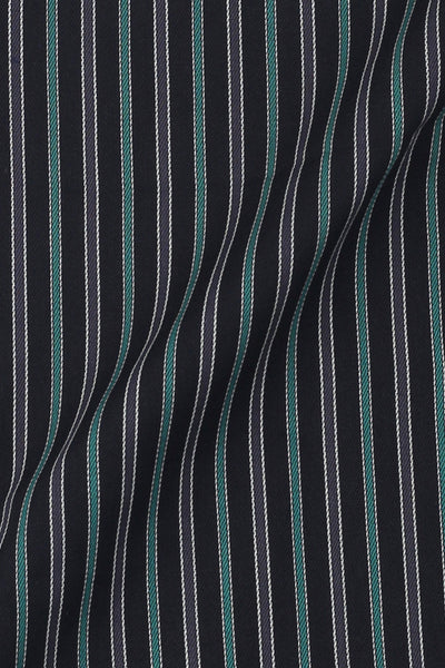 Teal Green and Grey Striped