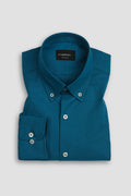 Soft Teal Blue Irish Linen Shirt