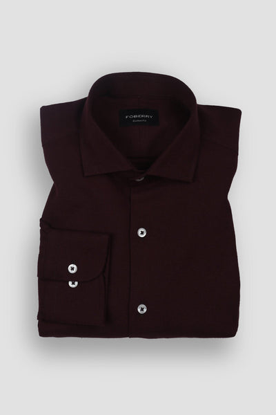 Maroon Winter Flannel Shirt