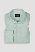 Pastel Green Structured Cotton Linen Shirt