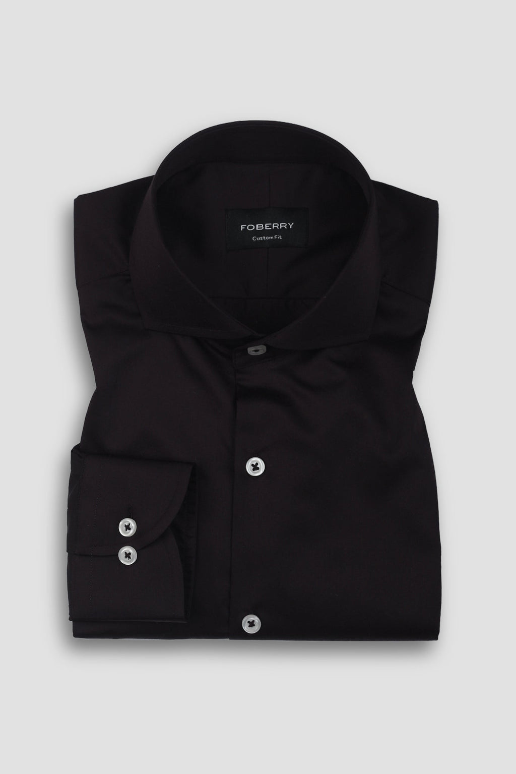 Deep Brown Egyptian Poplin Shirt