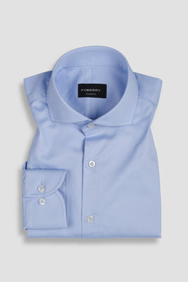 Soft Sky Blue Egyptian Twill Shirt