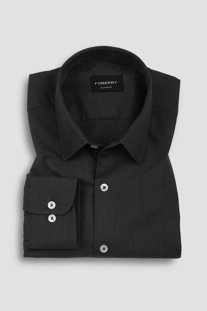 Charcoal Grey Featherweight Linen Shirt