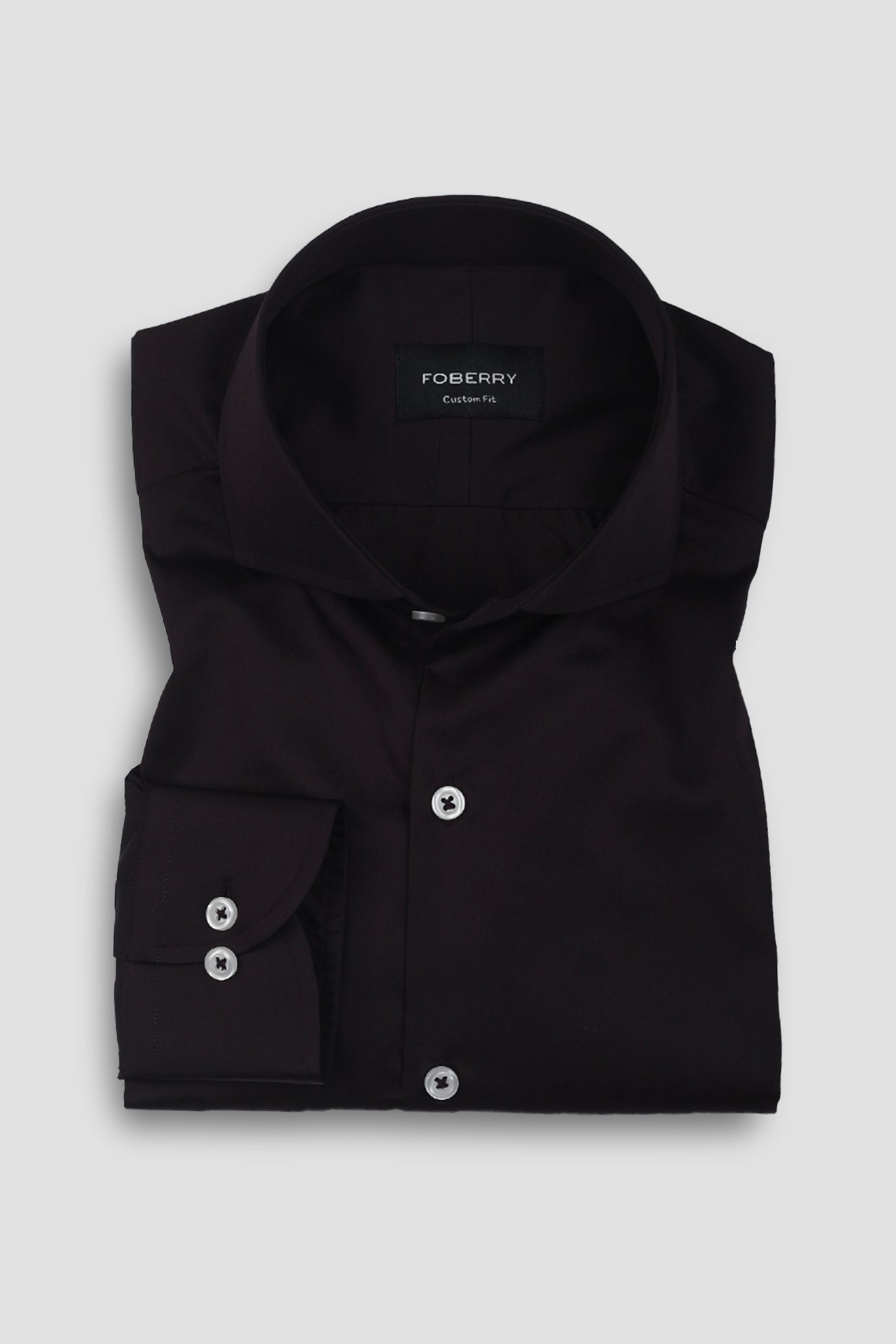 Deep Brown Egyptian Poplin Shirt