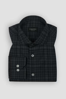 Blueish Grey Featherweight Check Shirt