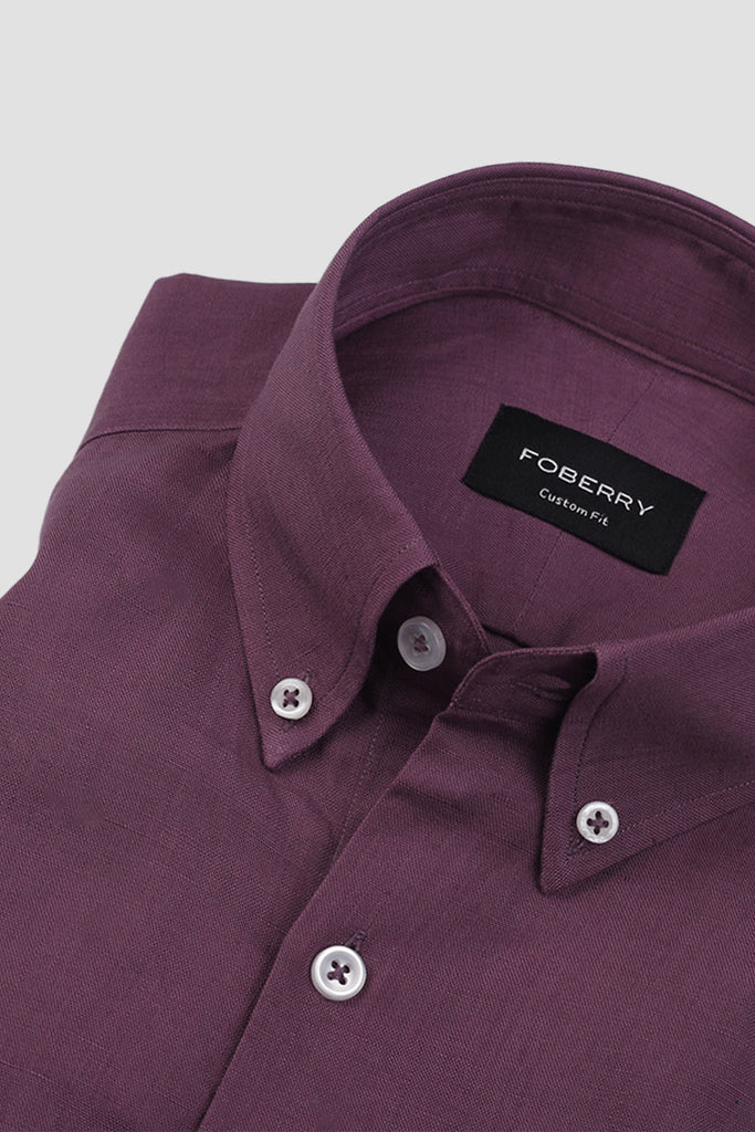 Purple EU Linen Shirt
