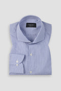Azure Blue Plaid Shirt