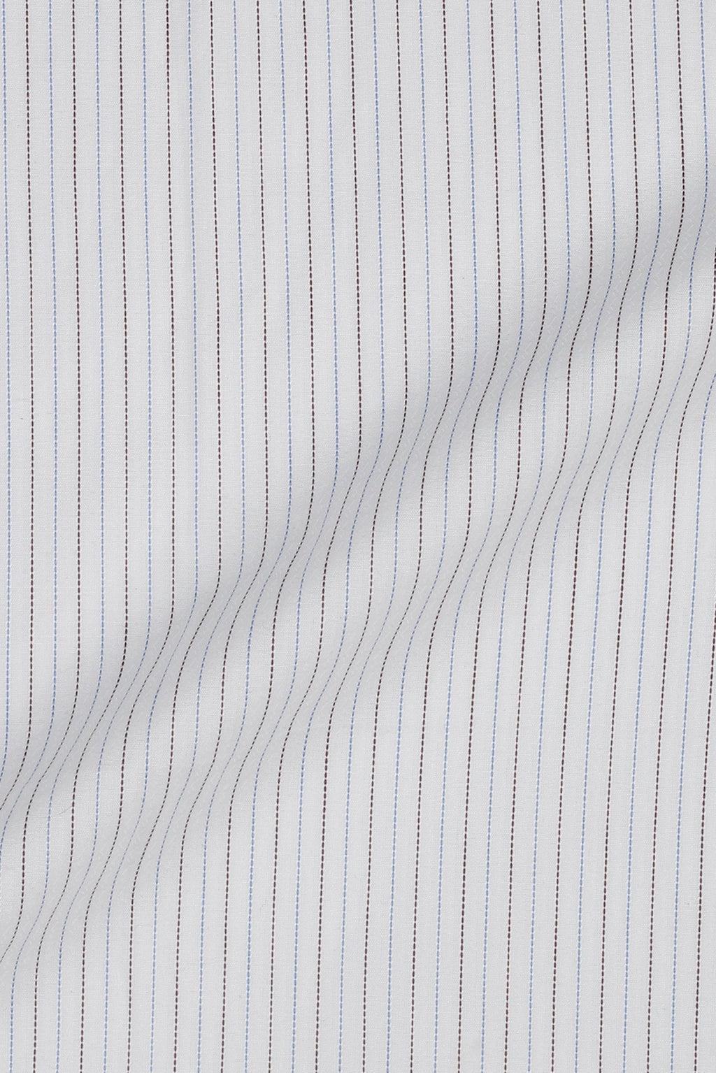 Brown & Blue Stitch Striped Shirt