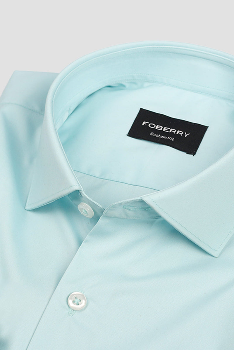 Soft Ice Green Performance Stretch Shirt