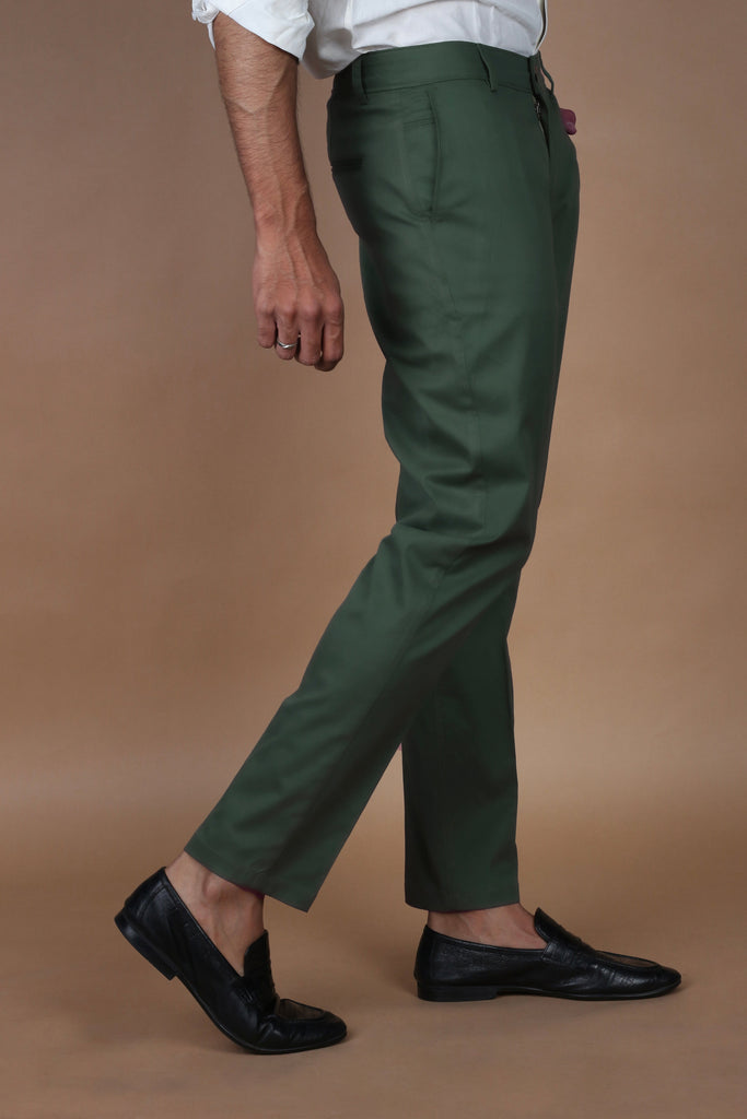 Pine Green Twill Comfort Chinos