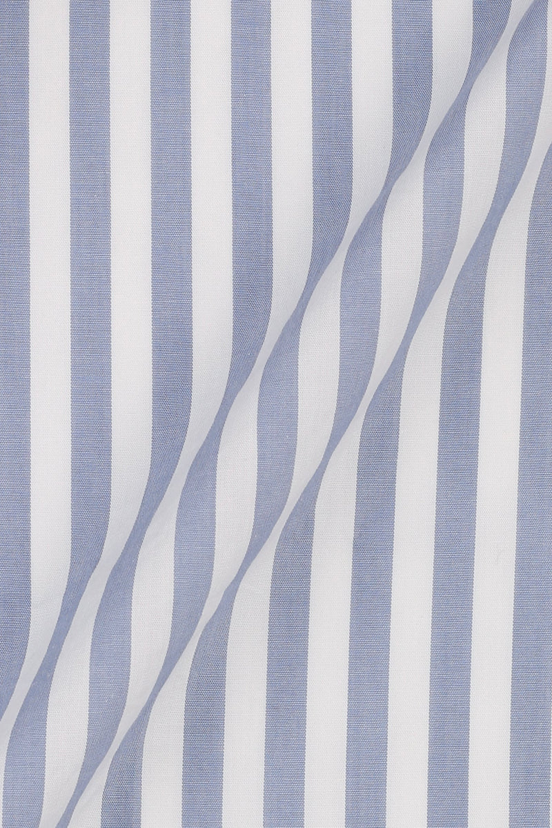 Sapphire Blue Bold Stripes