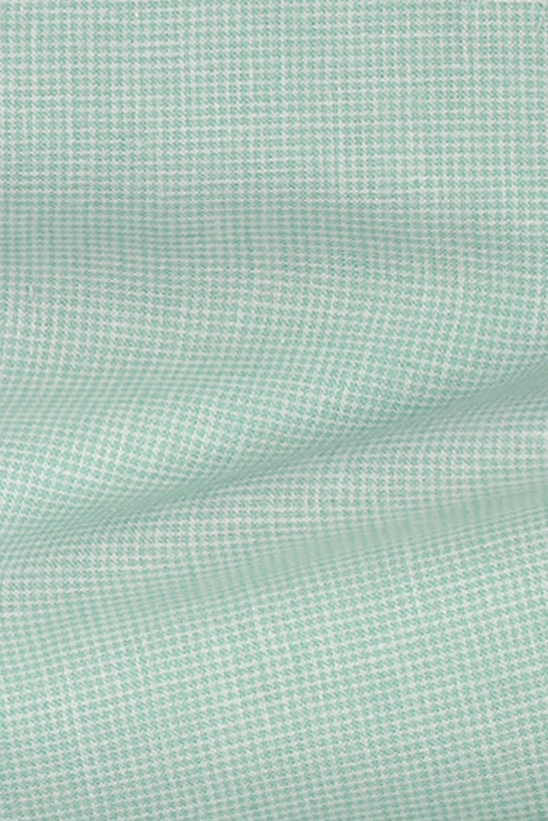 Pastel Green Structured Cotton Linen Shirt