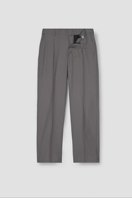 Platinum Grey Tropical Wool Blended Dress Pant