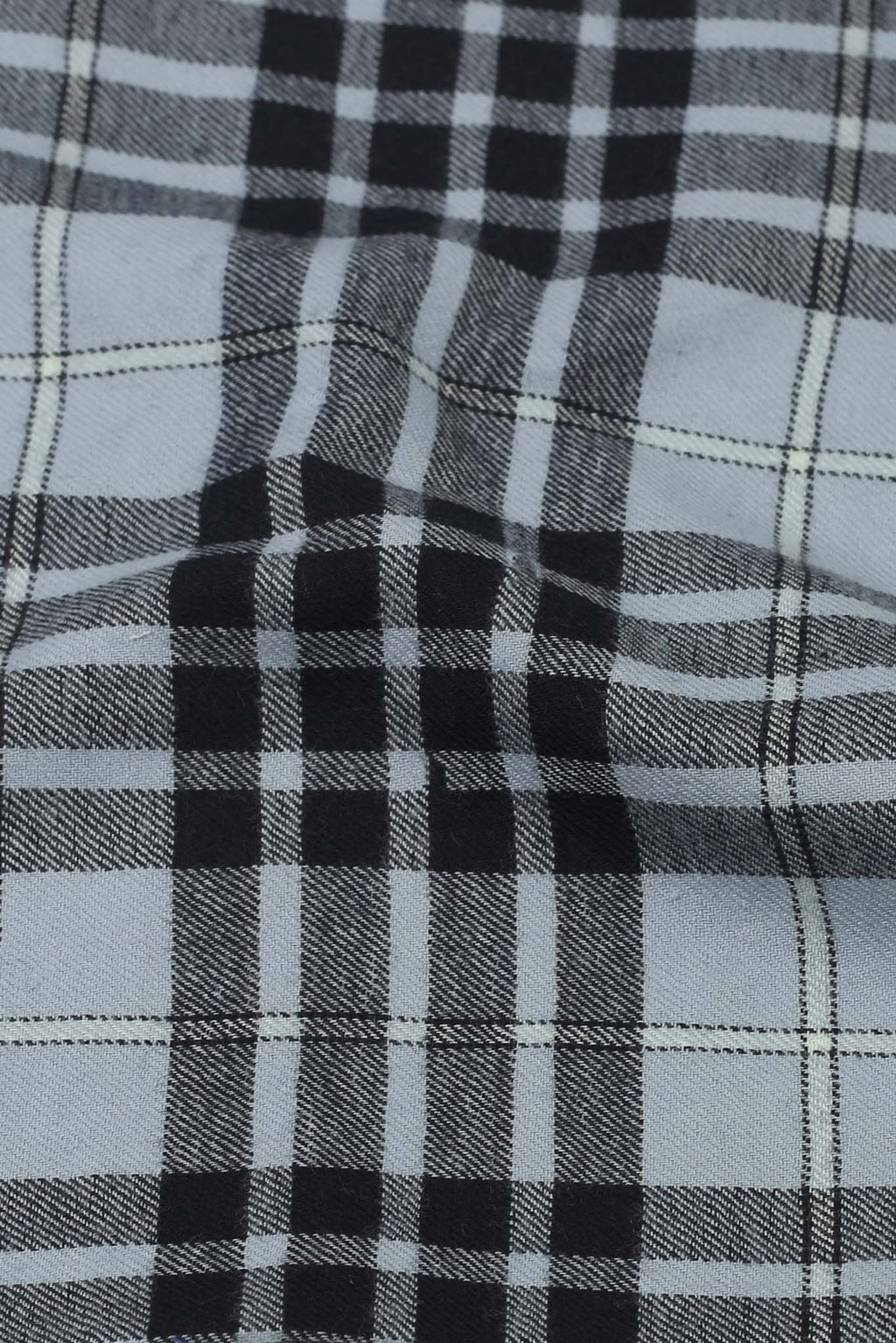 Sky Blue Tartan Winter Flannel Shirt