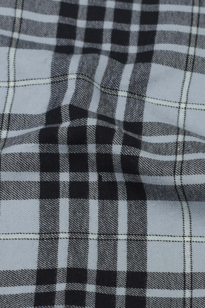 Sky Blue Tartan Winter Flannel Shirt