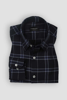 Blue Tartan Winter Flannel Shirt