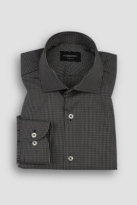 White & Black Watch Check Shirt