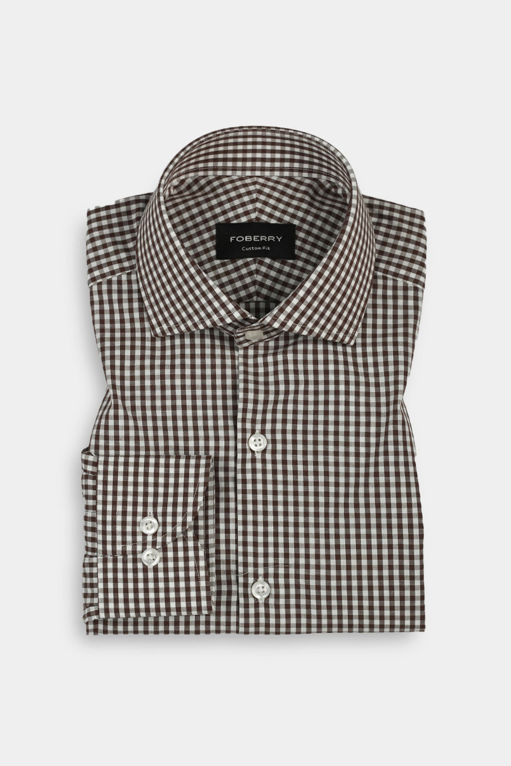 Mustard Brown Gingham Shirt