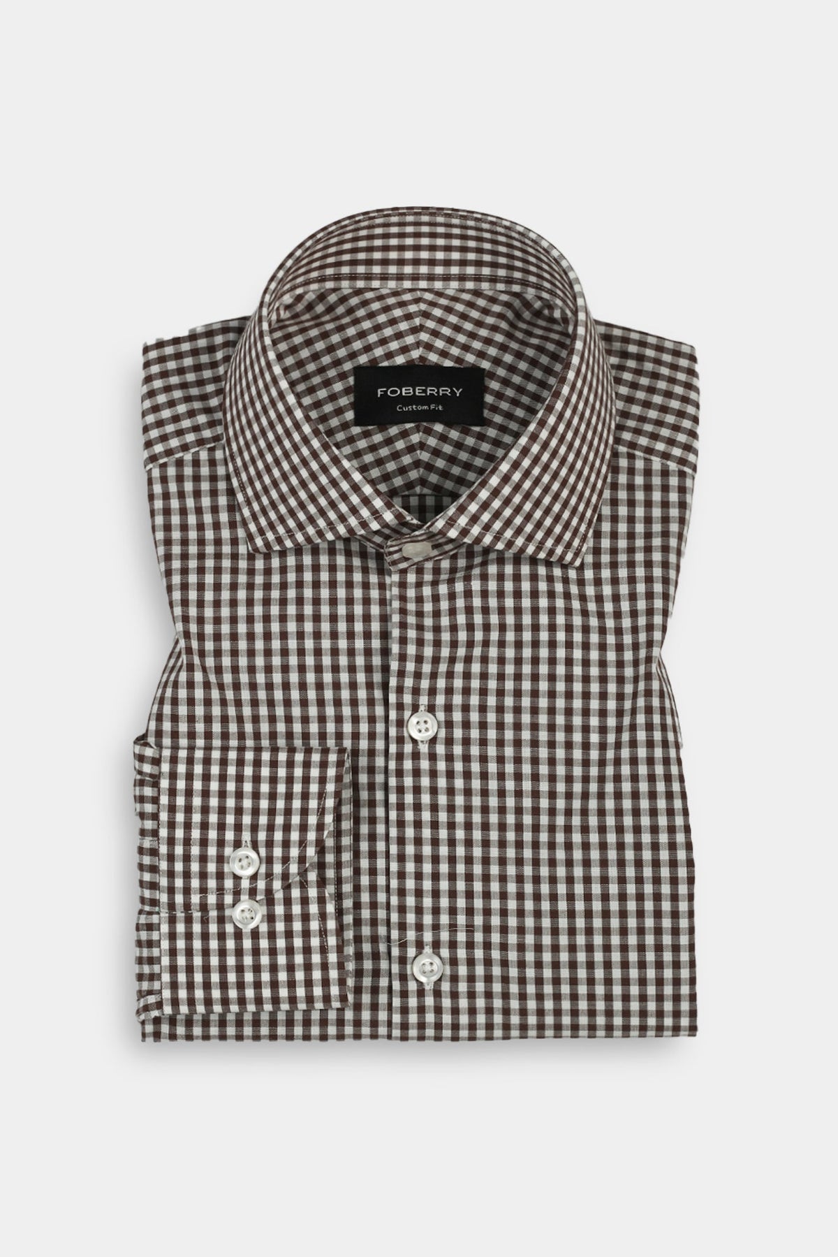 Mustard Brown Gingham Shirt